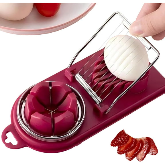2025 New Egg Slicer for Hard Boiled Eggs Egg Cutter Strawberry Slicer Stainless Steel Wire Luncheon Meat Slicer and Cheese Slicer Avocado Egg Slicer Quality Stainless Steel Wire Slicer