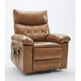 thumbnail image 1 of 2025 New Electric Recliner Chair - 360° Rocker Swivel Recliner with Heat and Massage, PU Leather Large Power Recliner for Adults, Comfortable Lazy Chair, with Sponge Filling for Living Room, 1 of 1