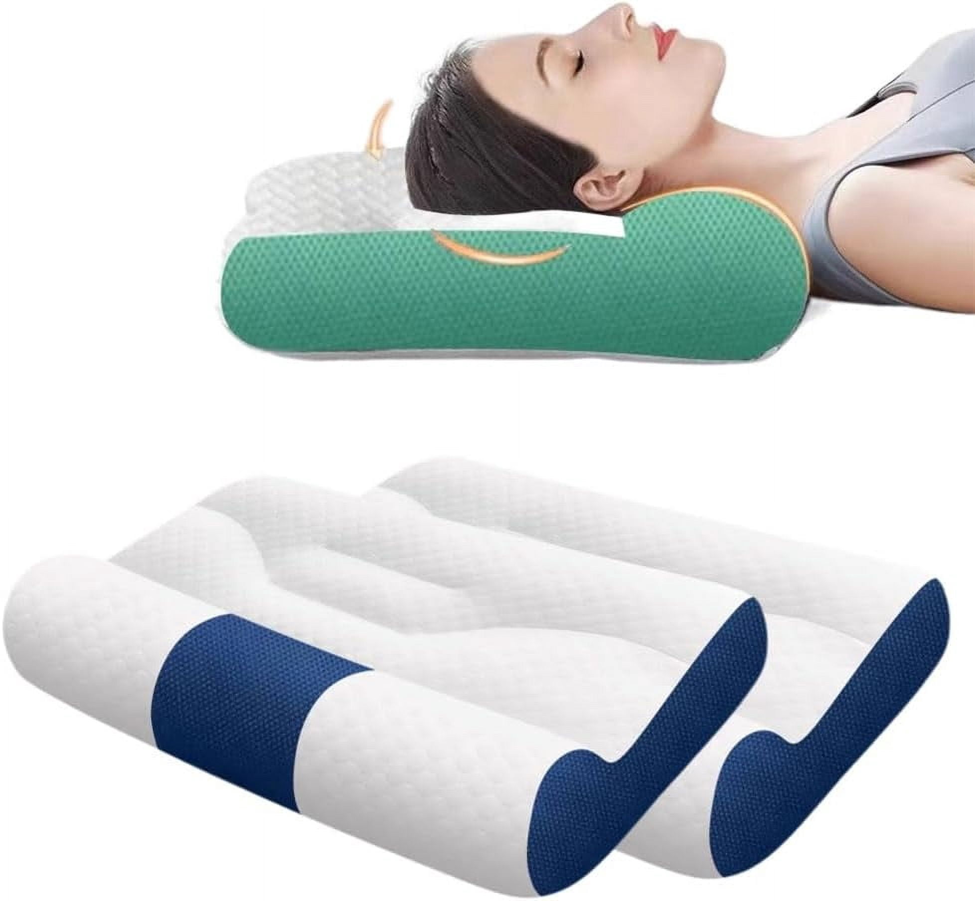 2025 New Ergonomic Goose Down & Memory Foam Cervical Pillow - Neck Pain Relief & Sleep Comfort (#D*2, Large)