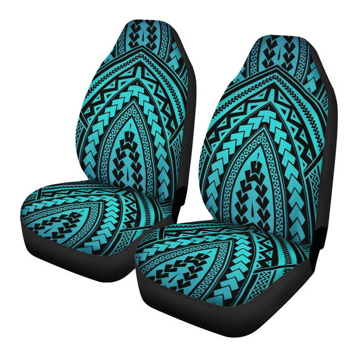 2025 New Fashion Ethnic Tribal Navajo Design Car Seat Covers for Women Car Accessories 2PCS Set Soft Front Seat Protector Cover