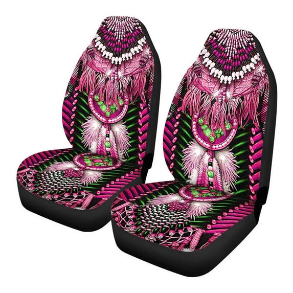 2025 New Fashion Ethnic Tribal Navajo Design Car Seat Covers for Women Car Accessories 2PCS Set Soft Front Seat Protector Cover