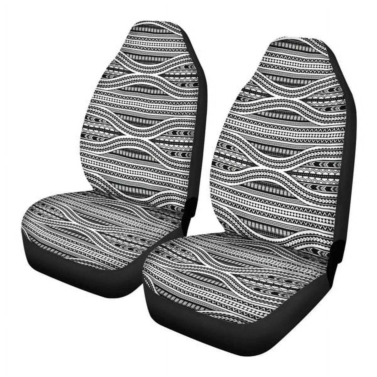 2025 New Fashion Ethnic Tribal Navajo Design Car Seat Covers for Women Car Accessories 2PCS Set Soft Front Seat Protector Cover