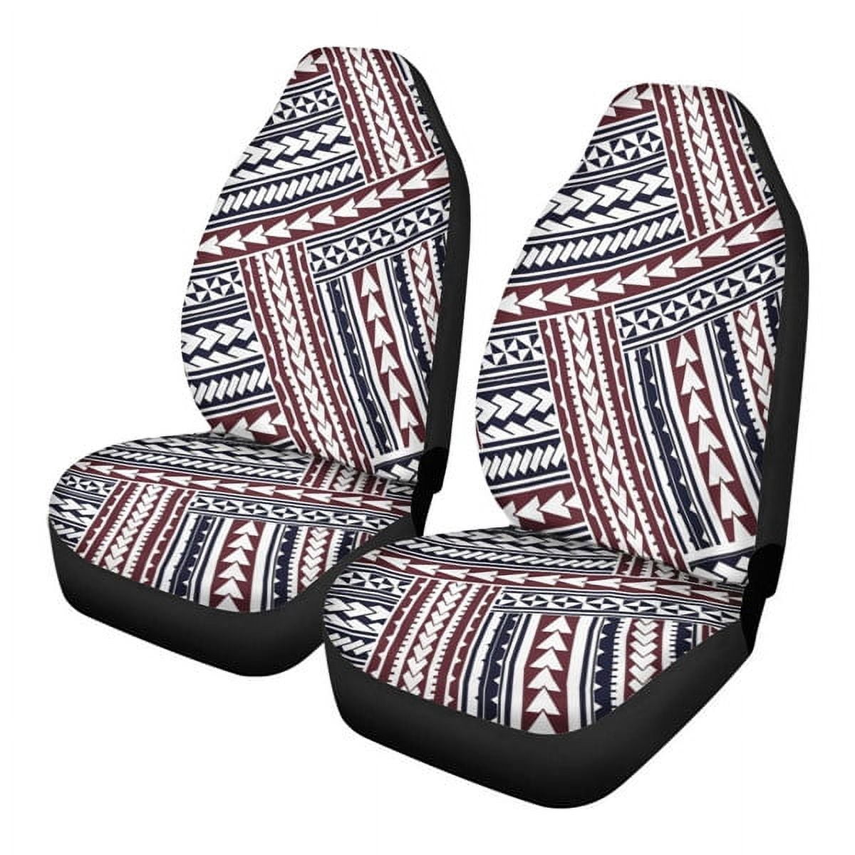 2025 New Fashion Ethnic Tribal Navajo Design Car Seat Covers for Women Car Accessories 2PCS Set Soft Front Seat Protector Cover