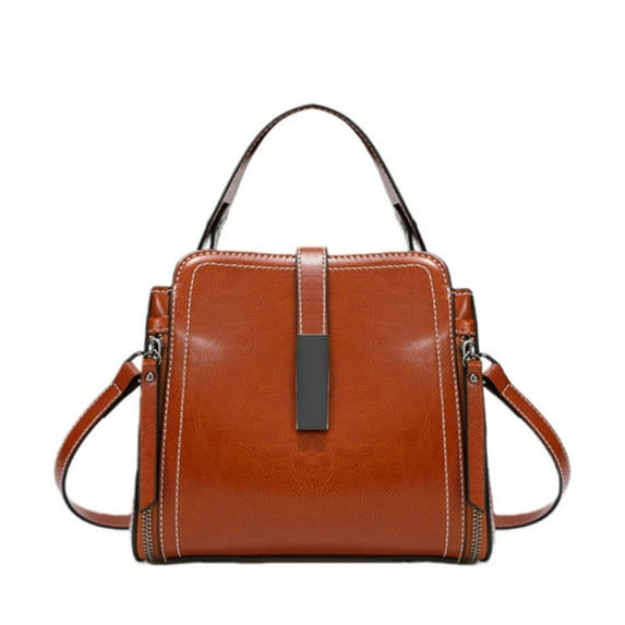 2025 New Fashion Genuine Leather Women's Handbag – Vintage Crossbody Bag, Versatile Shoulder Purse, High-End Office Tote for Work & Casual