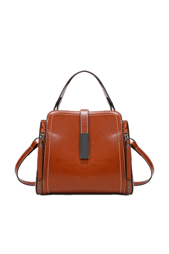 2025 New Fashion Genuine Leather Women's Handbag – Vintage Crossbody Bag, Versatile Shoulder Purse, High-End Office Tote for Work & Casual