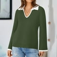 2025 New Fashion Plus Size Fashion Women Fall Solid VNeck TShirt Long
