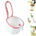 thumbnail image 1 of 2025 New Faucet Hanging Strainer, Kitchen Food Waste Catcher Basket, Hanging Kitchen Sink Drain Strainer Basket with Press Dumping & Self-Cleaning Design, The Food Trash Leftovers Catcher(Pink), 1 of 9