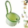 thumbnail image 1 of 2025 New Faucet Hanging Strainer, Kitchen Food Waste Catcher Basket, Hanging Kitchen Sink Drain Strainer Basket with Press Dumping & Self-Cleaning Design, The Food Trash Leftovers Catcher(Green), 1 of 10