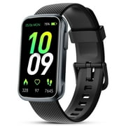 1.47" Fitness Tracker, Smartwatch for Women Men with Multiple Sport Modes Step Counter, Bluetooth Calls (Make/Answer), IP68 Waterproof, Fitness Tracker Compatible with Android and iPhone, Black