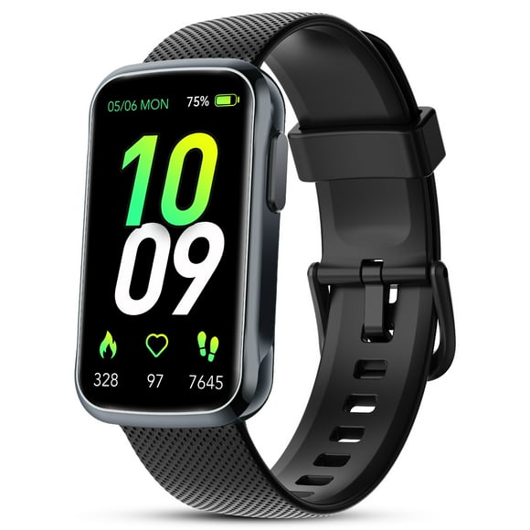 1.47" Fitness Tracker, Smartwatch for Women Men with Multiple Sport Modes Step Counter, Bluetooth Calls (Make/Answer), IP68 Waterproof, Fitness Tracker Compatible with Android and iPhone, Black