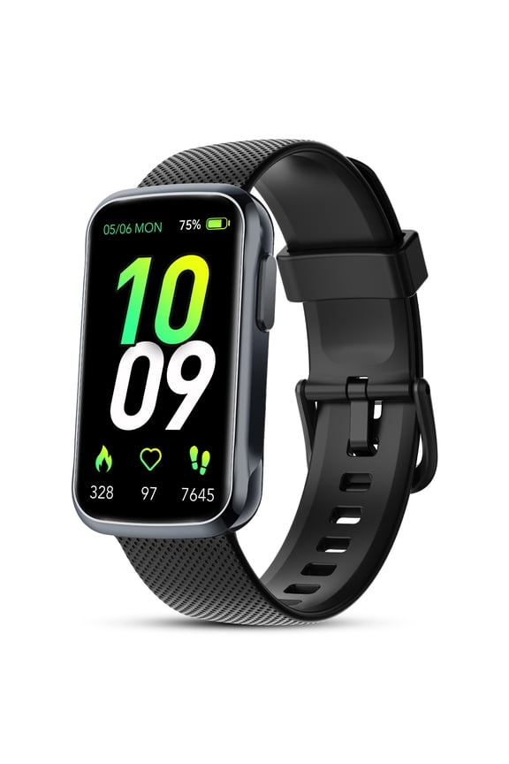 1.47" Fitness Tracker, Smartwatch for Women Men with Multiple Sport Modes Step Counter, Bluetooth Calls (Make/Answer), IP68 Waterproof, Fitness Tracker Compatible with Android and iPhone, Black