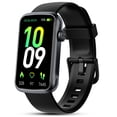 thumbnail image 1 of 1.47" Fitness Tracker, Smartwatch for Women Men with Multiple Sport Modes Step Counter, Bluetooth Calls (Make/Answer), IP68 Waterproof, Fitness Tracker Compatible with Android and iPhone, Black, 1 of 6