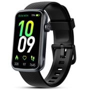 1.47" Fitness Tracker, Smartwatch for Women Men with Multiple Sport Modes Step Counter, Bluetooth Calls (Make/Answer), IP68 Waterproof, Fitness Tracker Compatible with Android and iPhone, Black