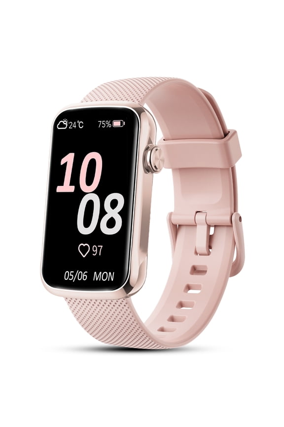 1.47" Fitness Tracker, Smartwatch for Women Men with Multiple Sport Modes Step Counter, Bluetooth Calls (Make/Answer), IP68 Waterproof, Fitness Tracker Compatible with Android and iPhone, Pink