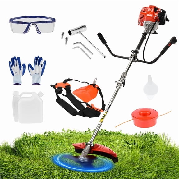 2025 New Gas Weed Trimmer, 2 in 1 Cordless Lawn Mower,52CC Weed Trimmer, 2-Stroke Gas Hedge Trimmer Multi-Functional Trimming Tool for Outdoor Grass and Garden Bush