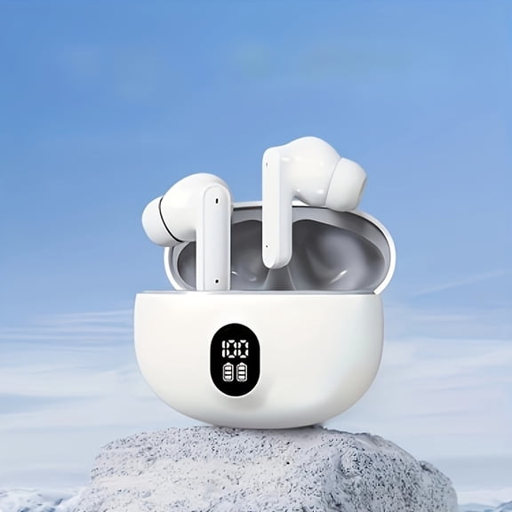 2025 New Generation Wireless Earbuds - Earbud Headphones with LED Display, Hi-Fi HD Stereo Sound, Sweat-resistant Design for Sports, Music, and Gaming, In-Ear Design, Advanced Technology,
