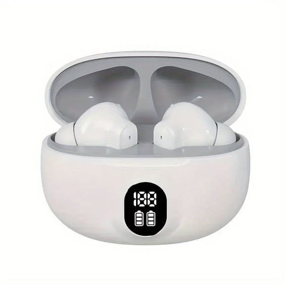 2025 New Generation Wireless Earbuds - Earbud Headphones with LED Display, Hi-Fi HD Stereo Sound, Sweat-resistant Design for Sports, Music, and Gaming, In-Ear Design, Advanced Technology,