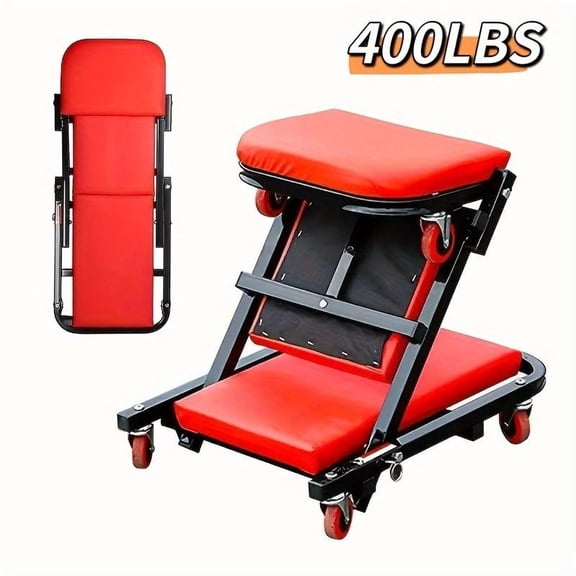 2025 New Gift for Husband: 36-Inch (Approx. 35.98 Inches) Outdoor Z-Type Crawler Seat, Adjustable Load Board Folding Vehicle Crawling Kit with 6-Wheel 2.5-Inch (Approx. 2.52 Inch) Mechanical Climber