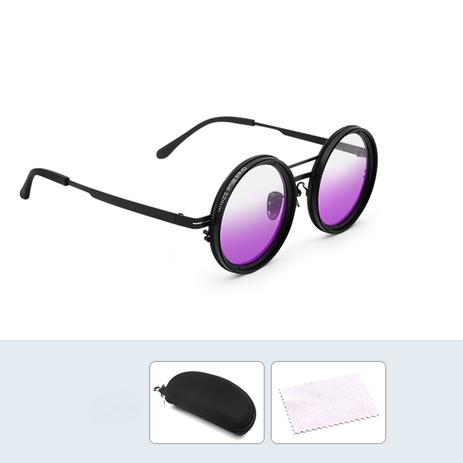 2025 New Gradient Color Adjustable Tint Polarized Round Sunglasses with ...