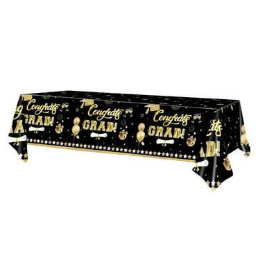 2025 New Graduation Season Theme Tablecloth Disposable PE Plastic Tablecloth Tablecloth