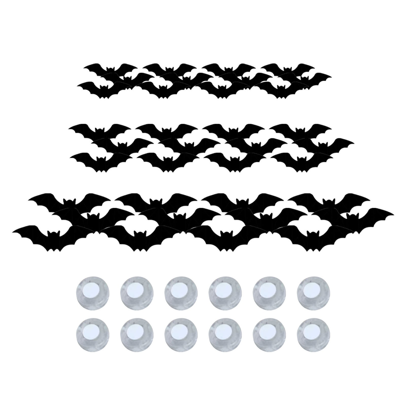 2025 New Halloween 3D Lighted Bats, LED Purple Lighted 3D Bats ...