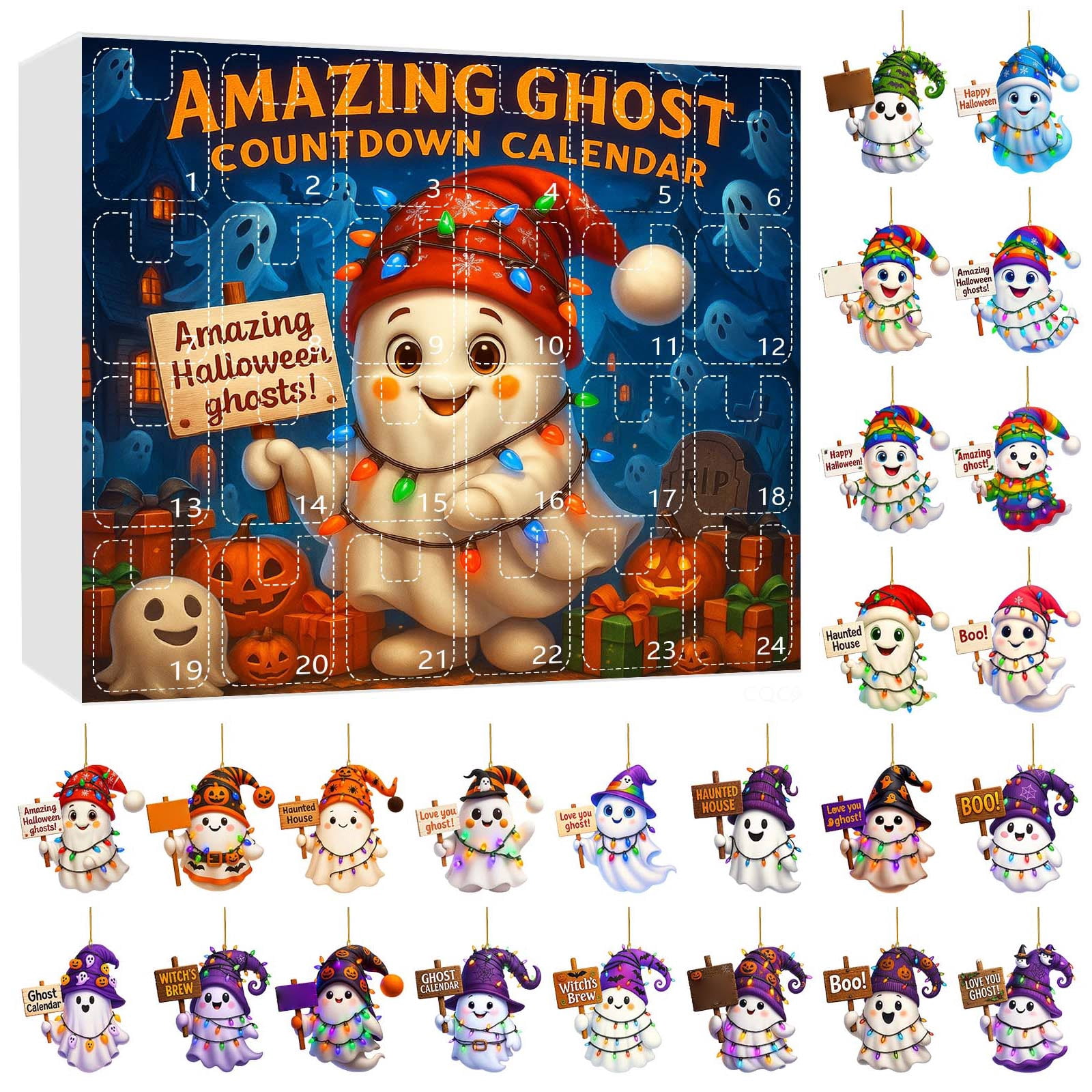 2025 New Halloween Advent Calendar, Halloween Horror Figures Doll ...