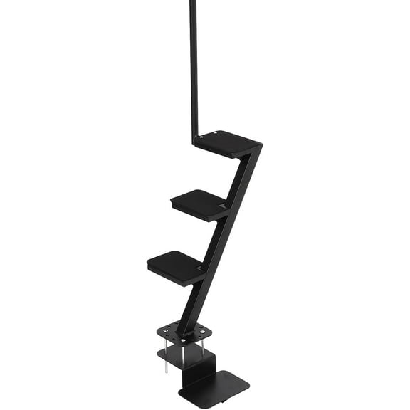 2025 New Heavy-Duty Boat Trailer Steps with Handle - 3-Step Non-Slip Surface, Universal Fit for Trailer Tongue Access, 400 lbs Load Capacity