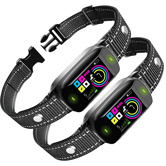 2025 New High Quality Smart Dog Bark Collar – 4 Training Modes, AI-Powered Bark Detection, Waterproof & Humane Design for All Dogs (8-120+ lbs),Ultra-long Battery Life(2Pcs)