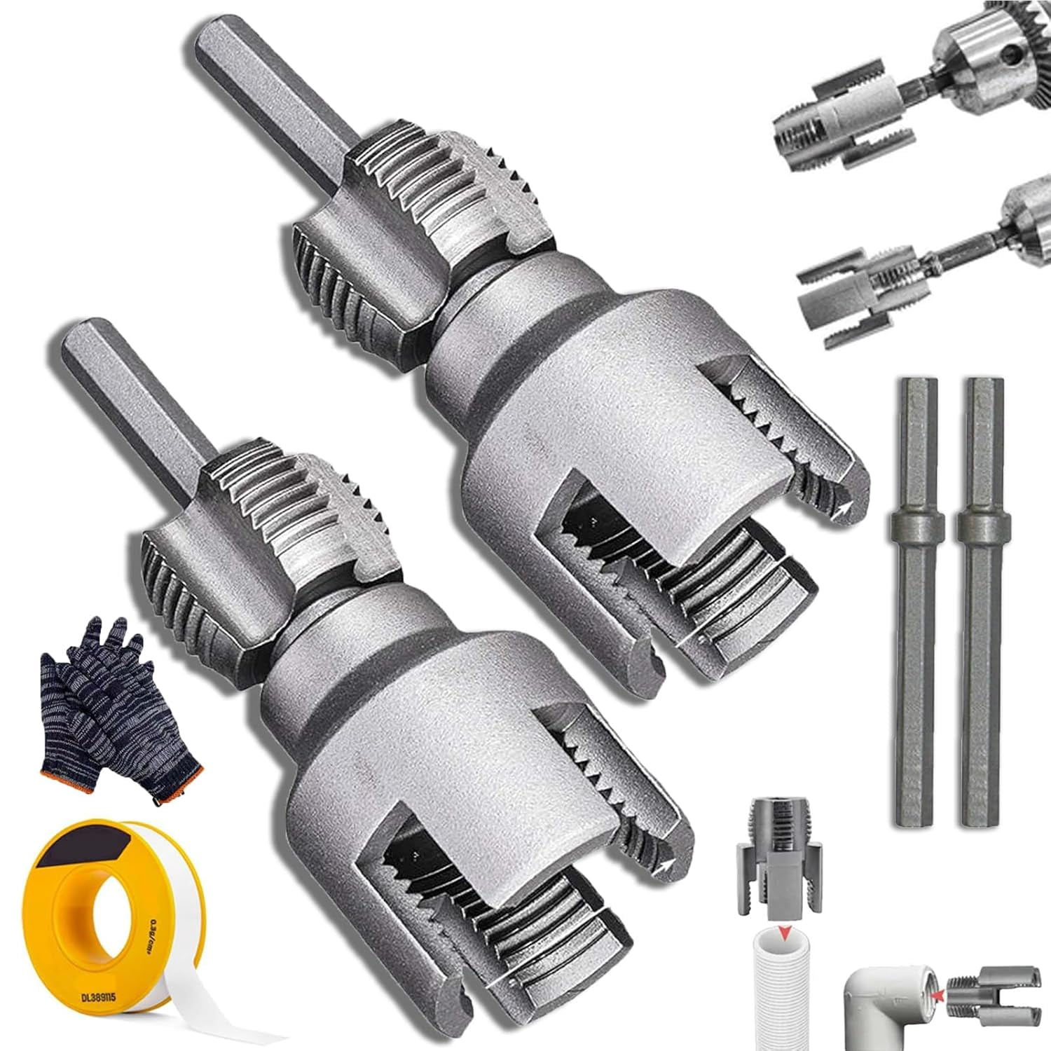 2025 New Integrated Internal & External Pipe Threading Tool, Pipe ...