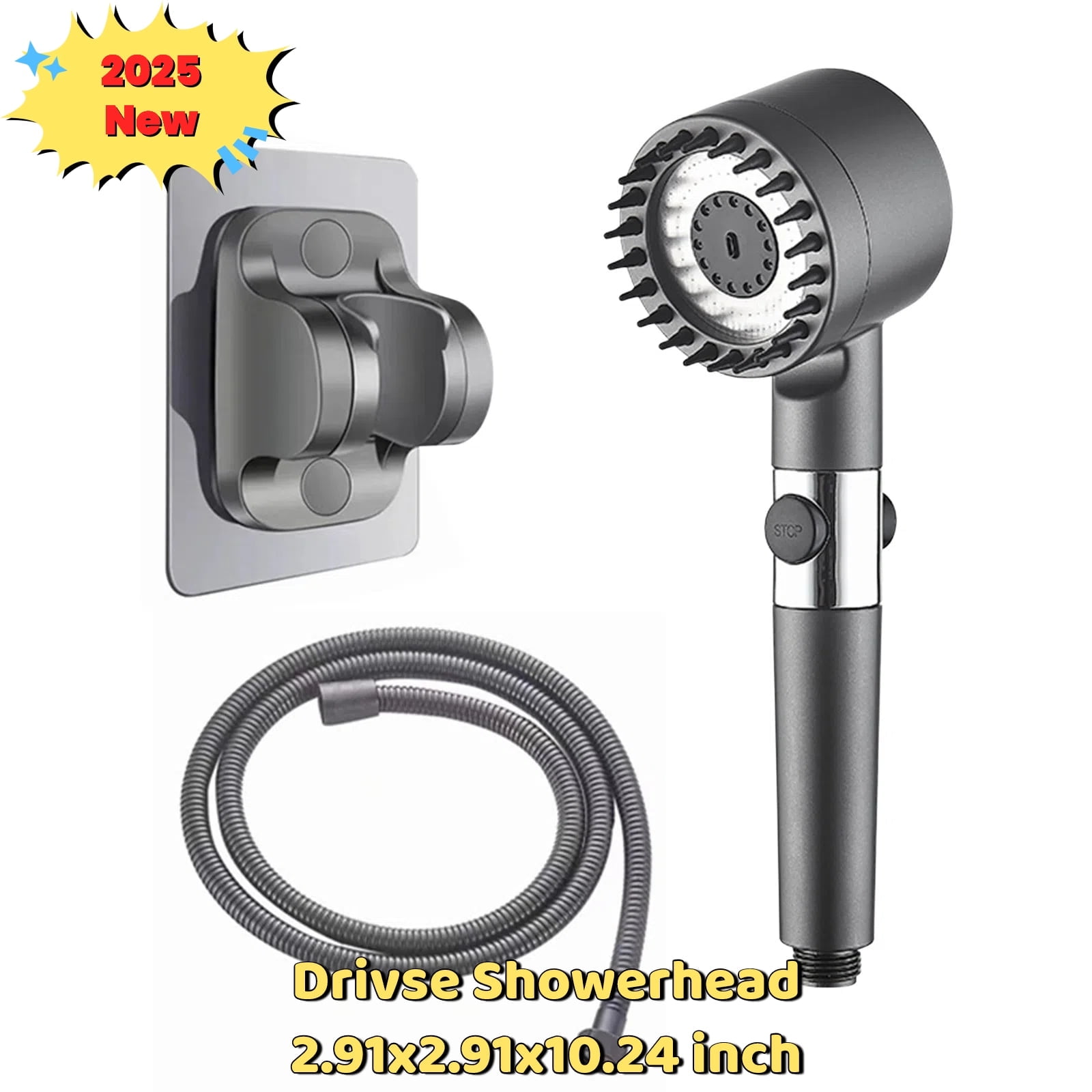 2025 New Ion Shower Drops Head Filtered Showerhead, Turbo Showerhead ...