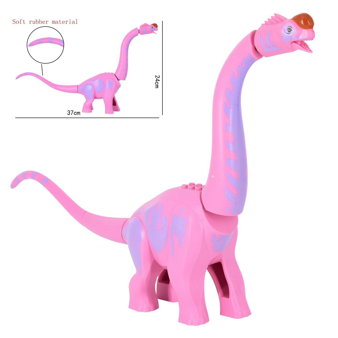 Paper Model Farm Building 2025 New Jurassic Dinosaur Titanosaurus Animals DIY Blocks Mini Models ...