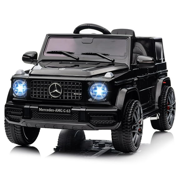 2025 New Kids 12V Ride on Electric Car, Licensed Mercedes G63 Kids Car w/Wheels Suspension, Remote Control, Safety Lock, LED Light, Music