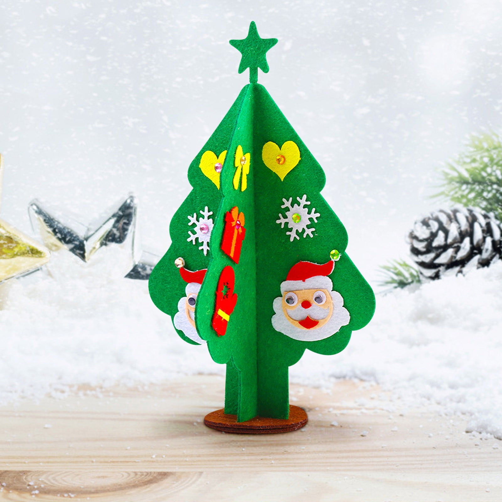 2025 New Kids Felt Christmas Tree Kit, Home Xmas Party Decoration Gifts