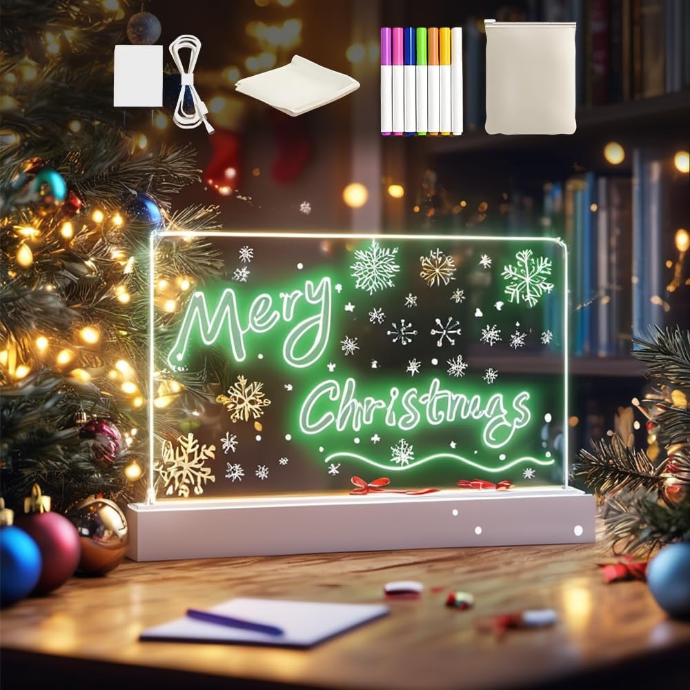 2025 New LED Note Board with Colors Acrylic Dry Erase Board with Light 2025 New LED Note Board with Colors Acrylic Dry Erase Board with Light