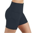 thumbnail image 1 of 2025 New Lady's High-Waist Hip Stretch Yoga Shorts - 2 Side Pockets for Running/Fitness, Quick-Dry Breathable Active Underpants, 1 of 5