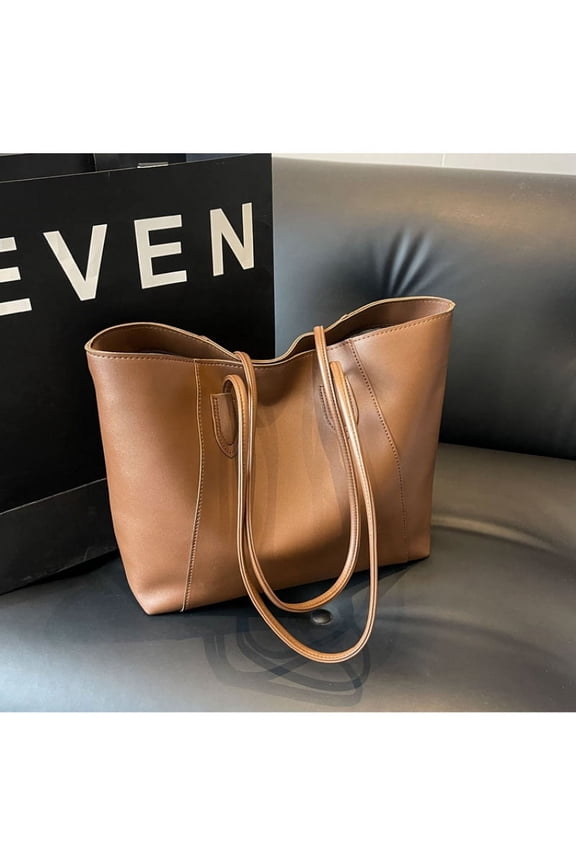 2025 New Large Capacity Commuter Tote Women's All-Match Shoulder Simple Bag