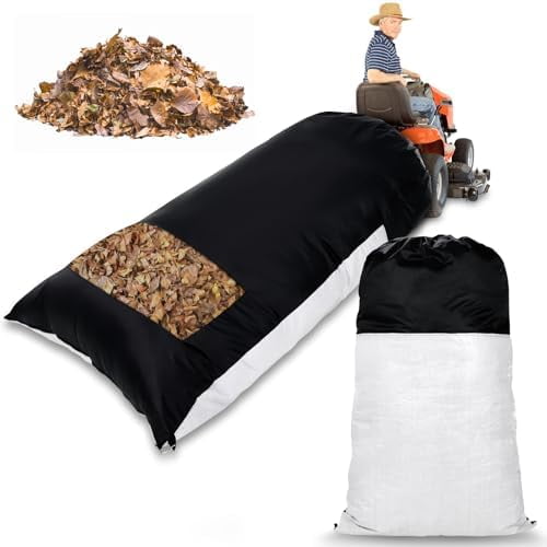 2025 New Large Lawn Tractor Leaf Bag - Grass Catcher Bag, 79x52 Inch Leaf Bag with Extra Large Capacity for Fast Leaf Collection, Heavy Duty Materials Fits for Most Riding Lawn Mowers$$Tools