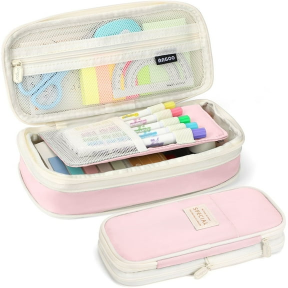 2025 New Large Storage Pencil Case Pen Bag with Zipper Big Capacity Pouch Organizer for Office Travel Holder Box Gift