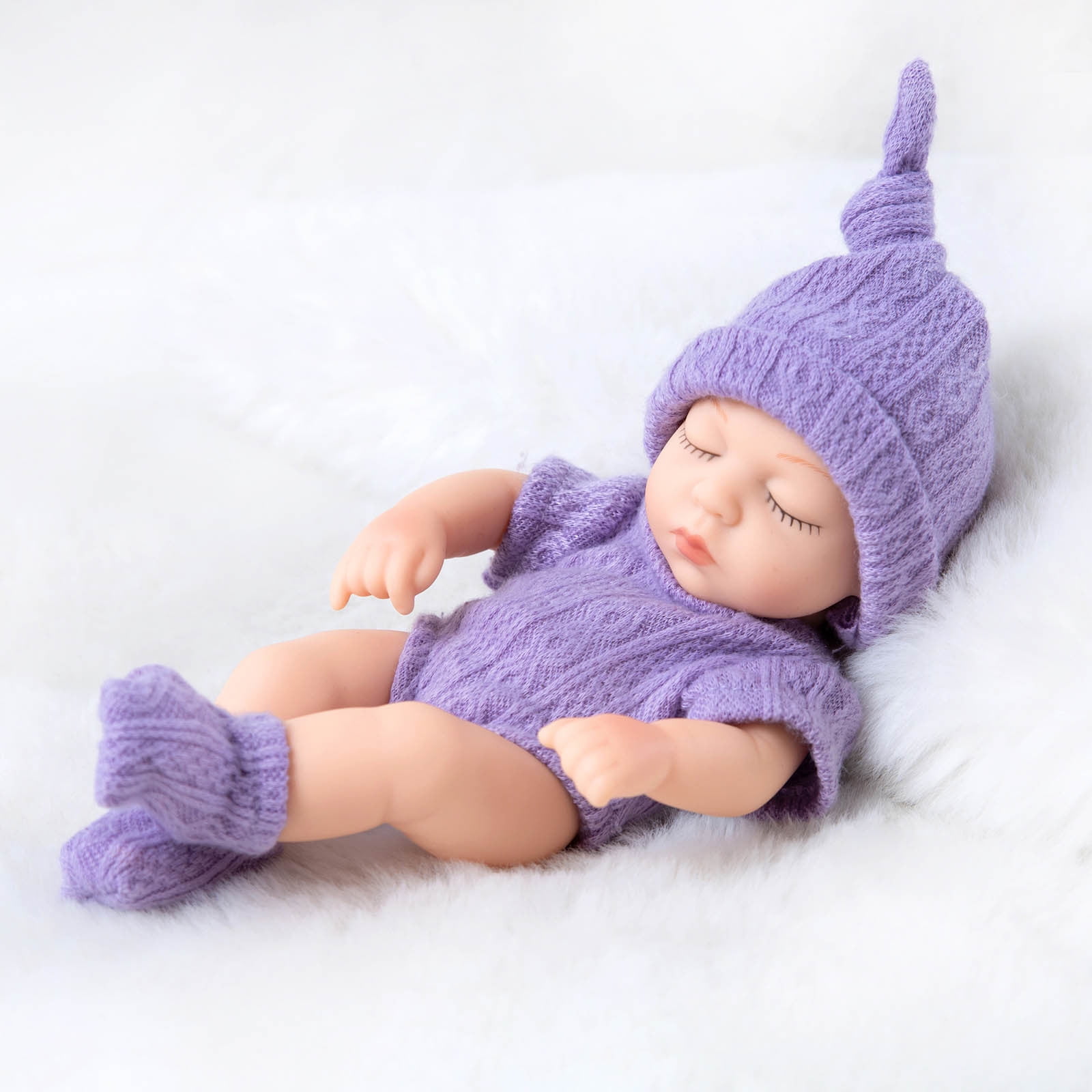 2025 New! Lifelike Reborn Baby Dolls Girls- 18 inch Silicone Viny Full Body Realistic-Washable Newborn Baby Dolls Sleeping Girl Anatomically Correct with Clothes and Toy Accessories for Kids Age 3+