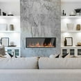 thumbnail image 1 of Litedeer Homes Electric Fireplace Insert ZEF75V Litedeer Latitude Smart linear Electric Fireplace Wifi enabled 55 inch, 1 of 5