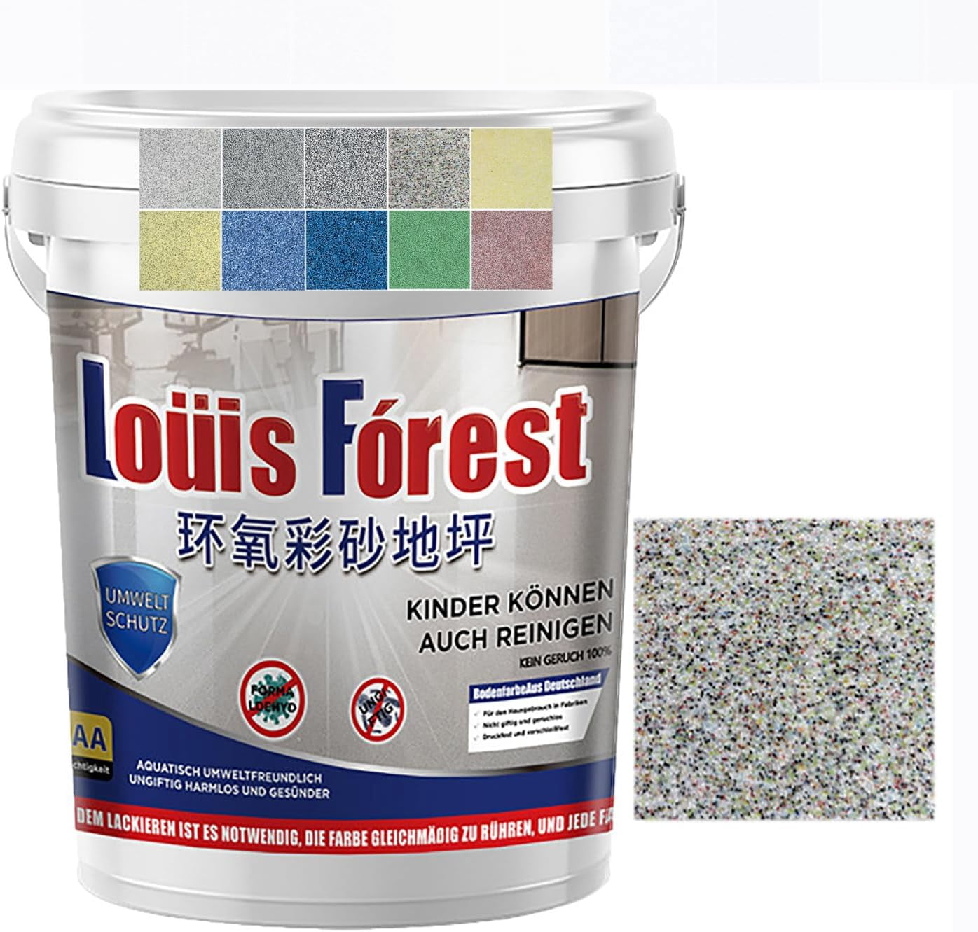 2025 New Louis Forest Epoxy Floor Paint, Epoxy Sand Floor Paint Self ...