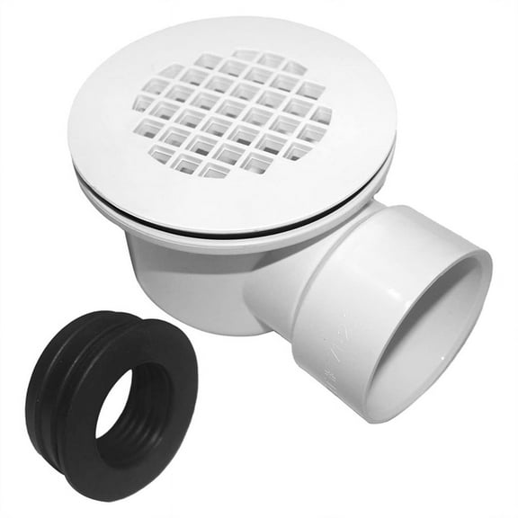 2025 New! Low Profile Shower Base Drain with Perforated Strainer Side Outlet Assembly