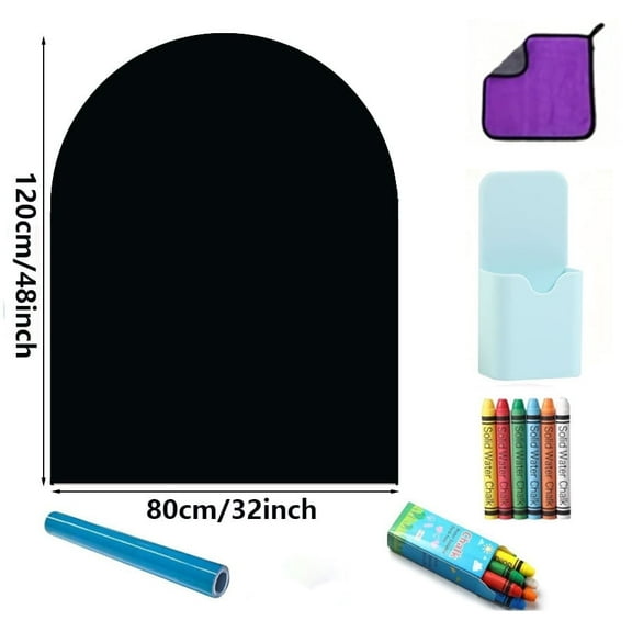2025 New Magnetic Wall Decal Arch Set for wall , Upgraded Self-Adhesive Magnetic Chalkboard Wall Decal,chalkboard,lightblue 32*48inch