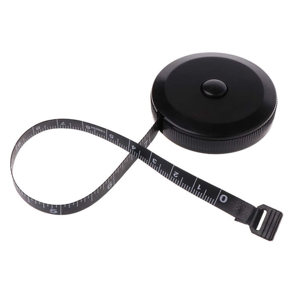 2025 New Measuring Tape 1.5M/60-inch Round Retractable Tailors Tape Measure Pocket Size for Body, Fabric, Sewing and Crafts Measurements, Black