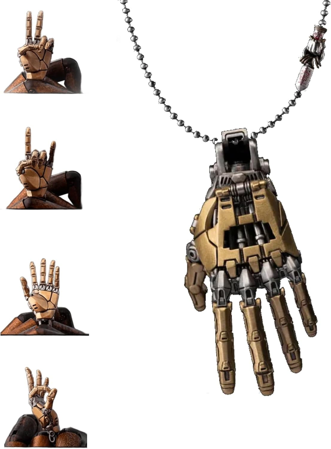Genu00e9rico Mechanical Bionic Hand Pendant,Movable Finger Joints