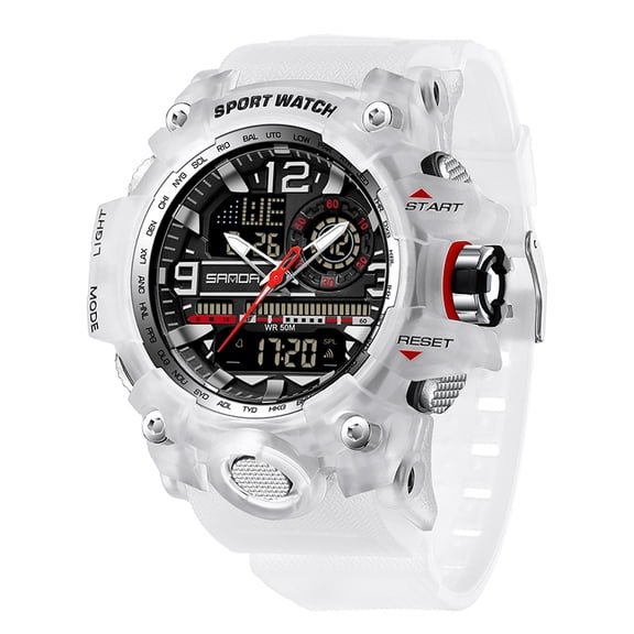 2025 New Men's Digital Outdoor Watch - Waterproof Shock Resistant Military Sport Watch with Large Display for Men