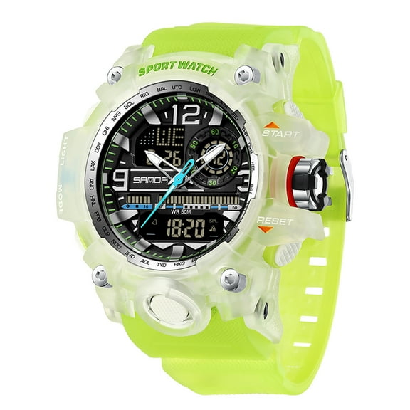2025 New Men's Digital Outdoor Watch - Waterproof Shock Resistant Military Sport Watch with Large Display for Men