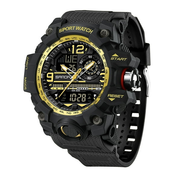 2025 New Men's Digital Outdoor Watch - Waterproof Shock Resistant Military Sport Watch with Large Display for Men