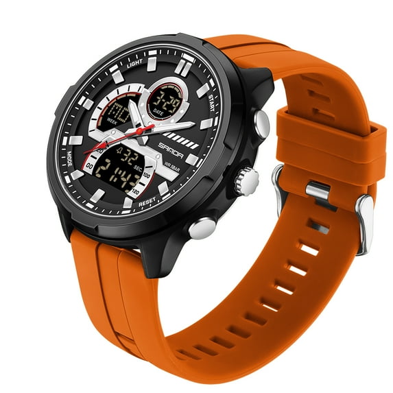 2025 New Men's Large Digital Sports Watch - Multifunctional Outdoor Military Watch with Stopwatch, Alarm, Water Resistant, Shockproof, Big Display