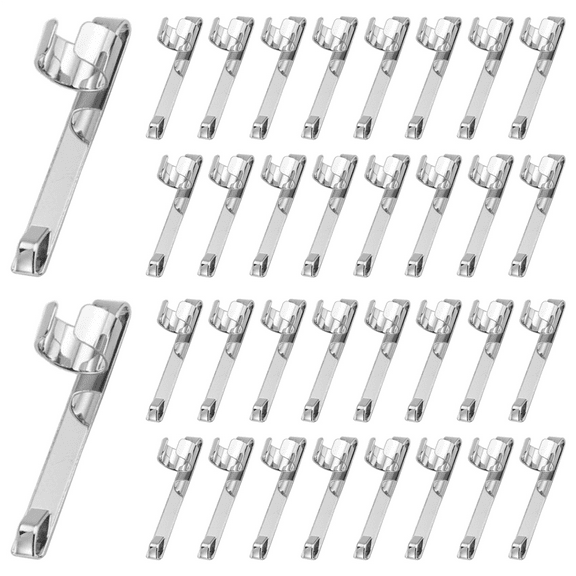 2025 New! Metal Pencil Clips Slide on Pocket Snap in, Holder Clip Hangable Portable Clips, 60 Pcs